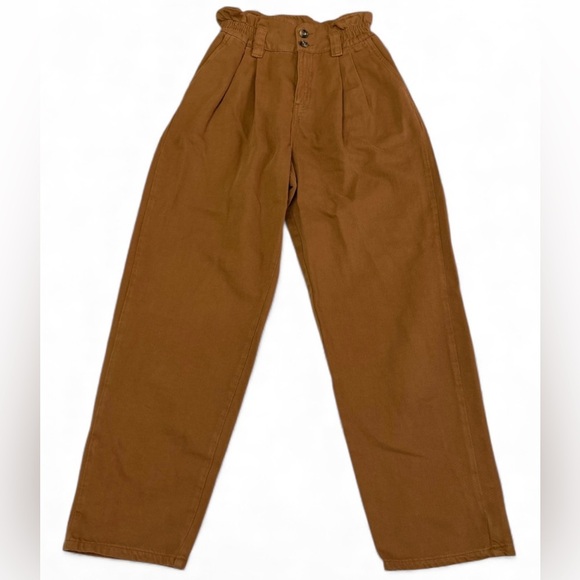 BDG Other - BDG Urban Outfitters Women’s XS Paperbag High Waist Twill Pants Mustard Brown